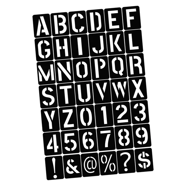 Set of Letter Stencils, Stencils for Journaling, Letter Template, Alphabet,  Numbers Set of 8 Letter and Border Template Stencils 