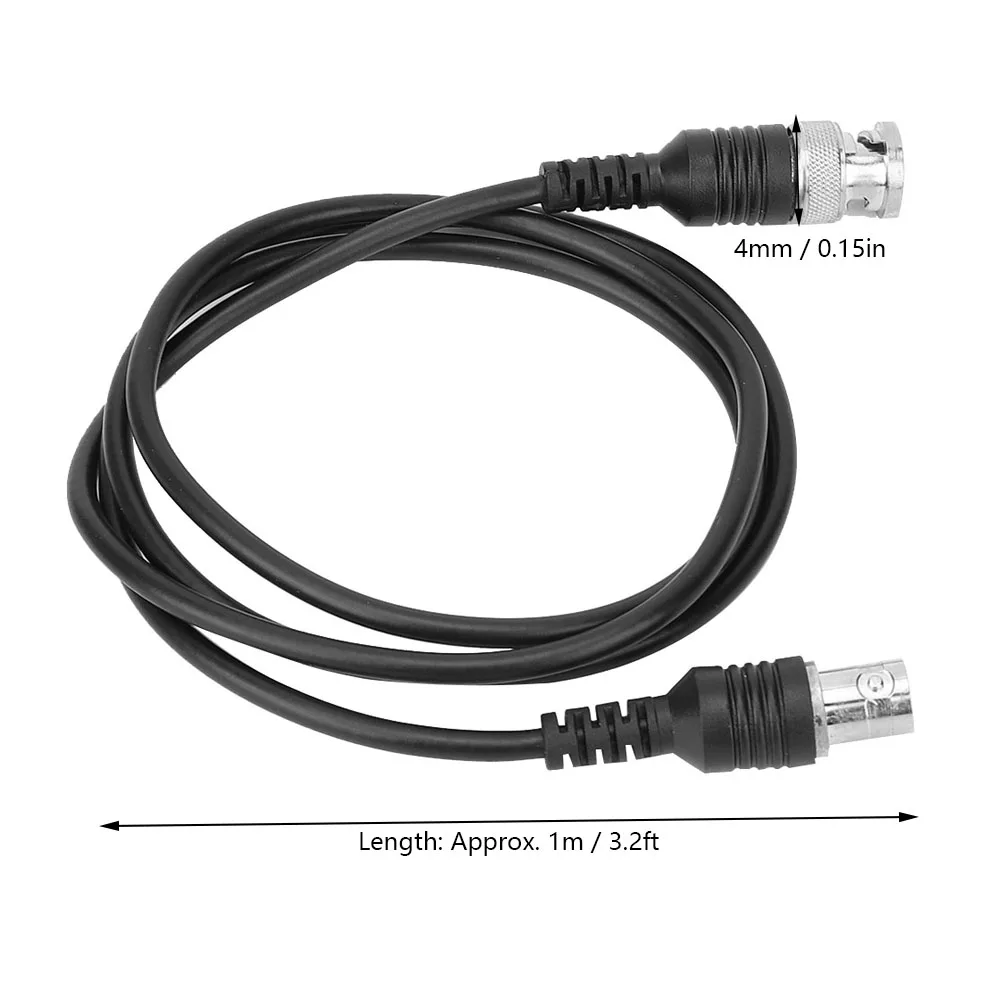 2pcs Oscilloscope BNC Coaxial Extension Cable Male to Female Head Connector for Oscilloscope