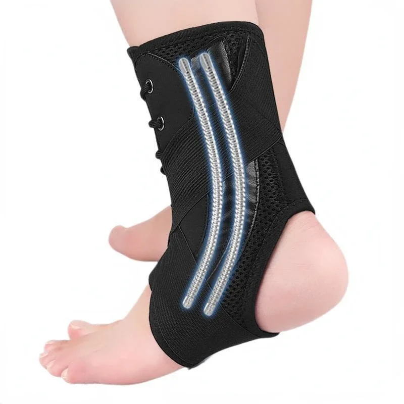 Sport Ankle Support Sprain Ankle Protector Brace Lace Up Adjustable Wrap Running Basketball Injury Recovery Sports Safety 1pcs