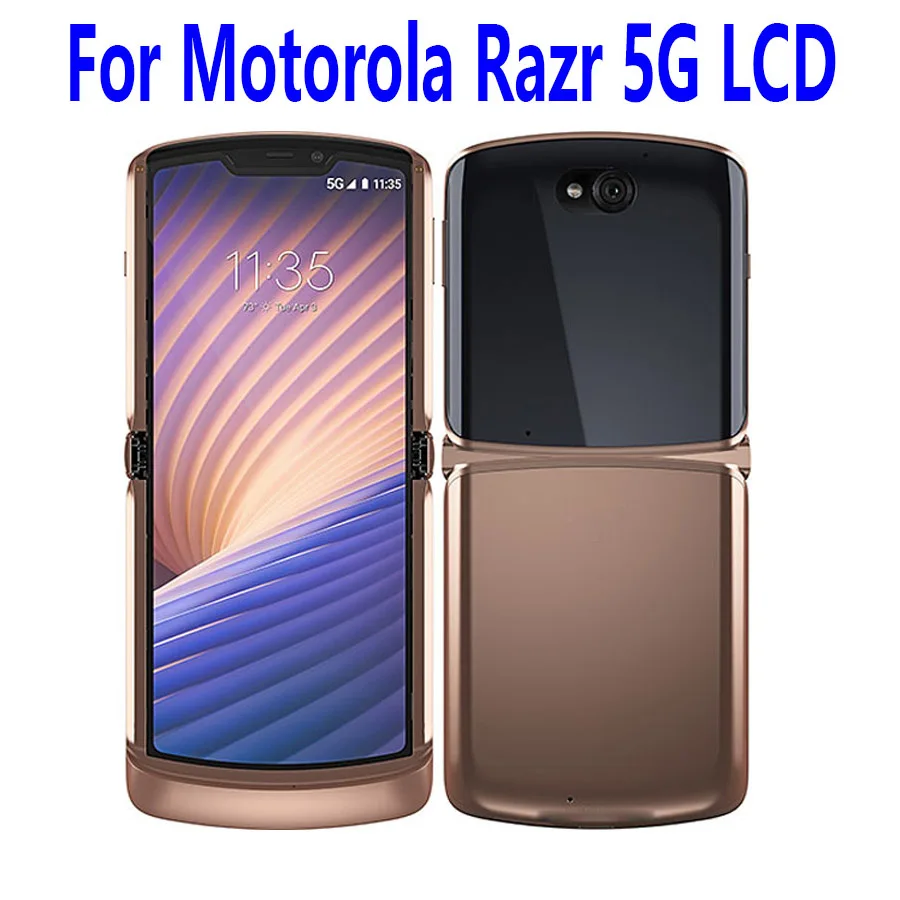 

6,2 "Новый OLED для Motorola Moto Razr 5G 2020 ЖК-дисплей с сенсорным экраном и дигитайзером в сборе 2,7" для Moto Razr 5G маленький ЖК-дисплей