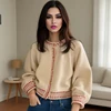 Autumn and Winter New Women's Clothing with Rotator Sleeves Long-sleeved Sweater Fashion Cardigan Single-breasted Knitwear coat