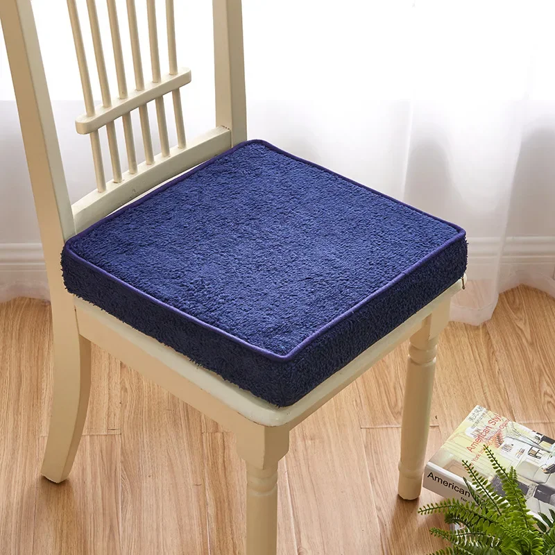 

Thick Sponge Butt Cushion 40x40cm Velvet Plush Chair Cushion Comfortable Anti-deformed Seat Cushion