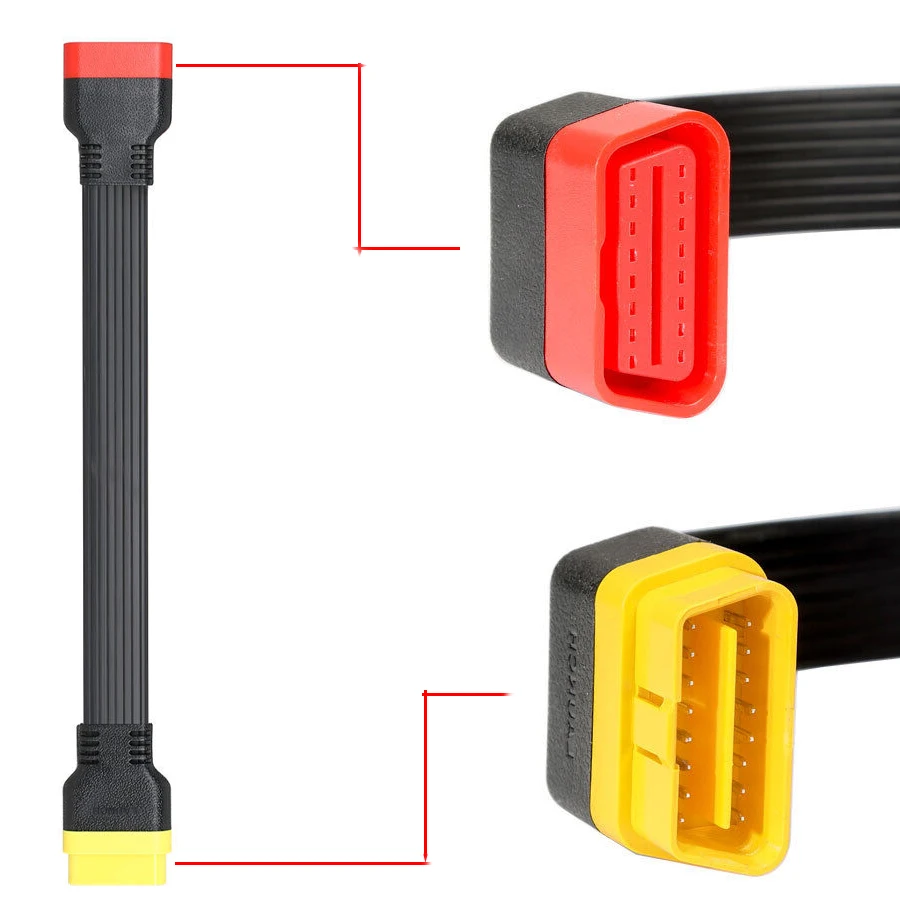 

Кабель-удлинитель OBD2, 16pin, 36 см, 10 шт./партия
