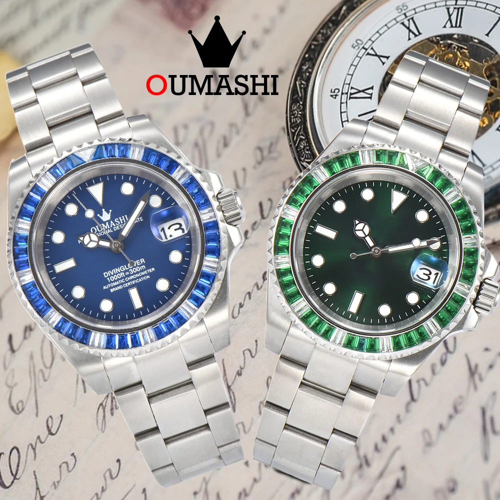 

NH35 Watch 40mm Case Men's Watch Sapphire Glass Automatic Mechanical Luxury Watch Suitable for NH35A Movement