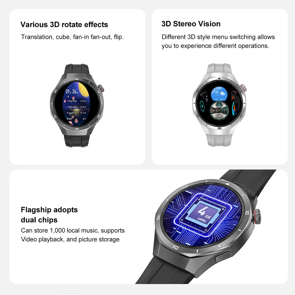 DT5 Pro 스마트 시계 남성용 여성용 디지털 손목 시계 MP3 MP4 음악 Smartwatches 피트니스 팔찌 전자 손목 시계 시계