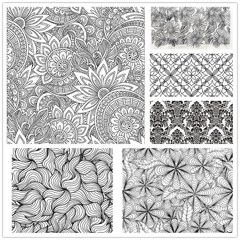 Tampon Texture Silicone Mandala Bohème - 5,5x5,5 Pouces Pour Argile Polymère, Bijoux Et Créations DIY