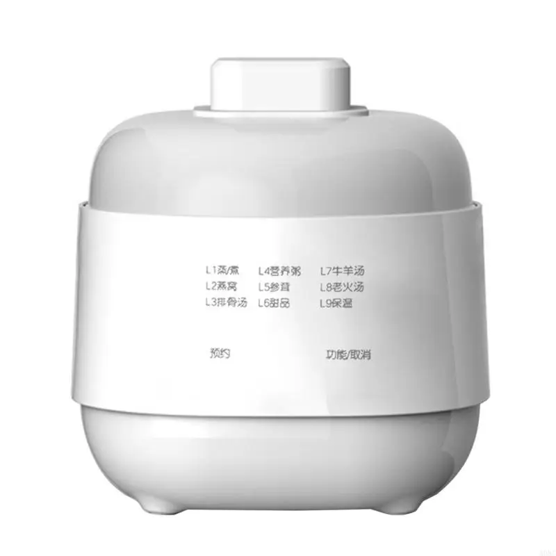 A0NC 1000ML Electric Ceramic Cooker Convenient Small Slow Cooker for Cooking Meals