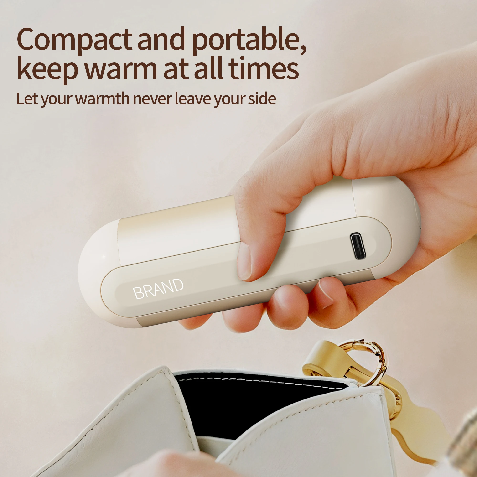 Hand Warmers Rechargeable 2 Pack Magnetic 3 Settings Fast Heating Electric Portable Pocket Heater for Women Men Outdoor Camping