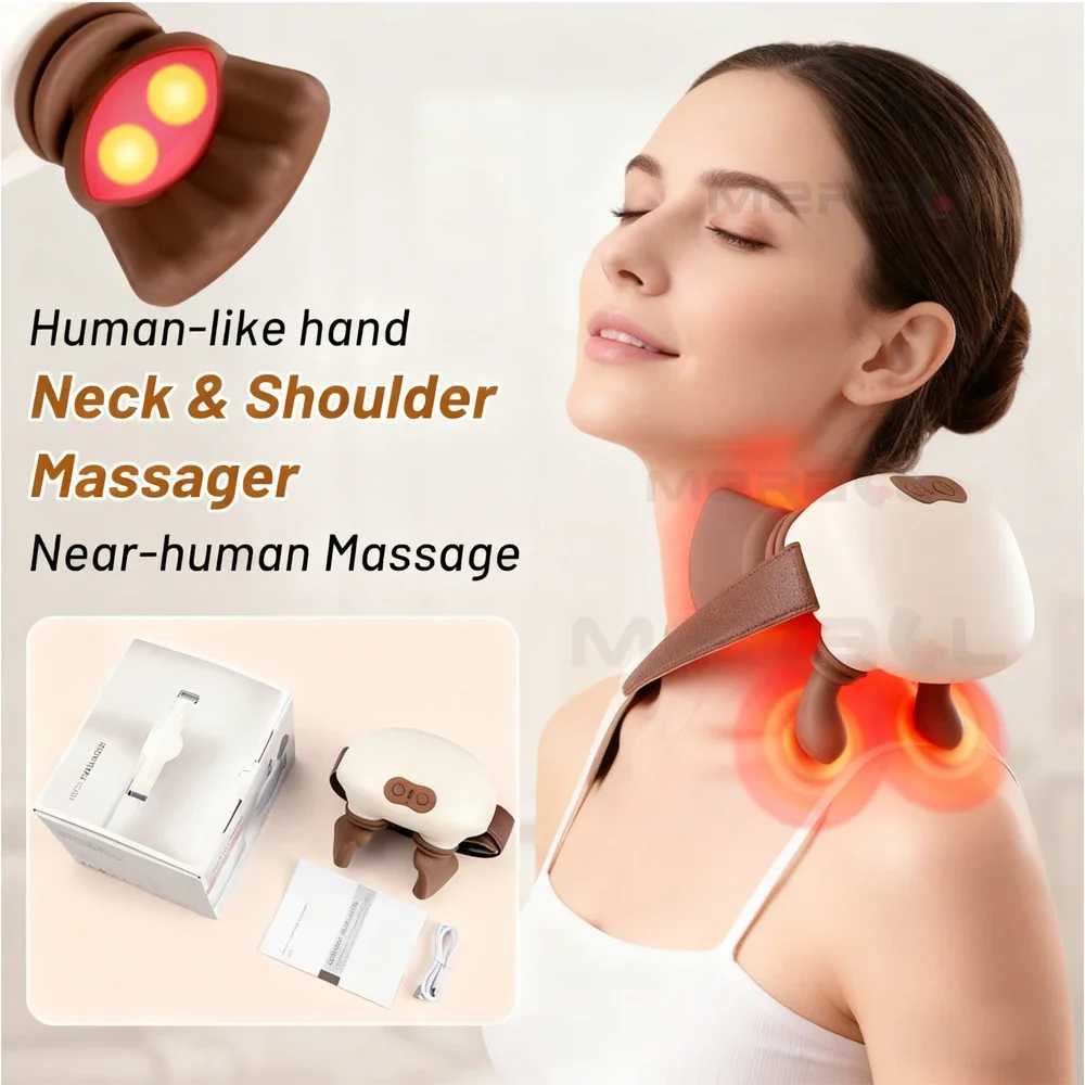 N7 Master Hand Shoulder Neck Massager Device Cervical Diagonal Muscle Back Neck Massager Kneading Masajeador Relax Pain