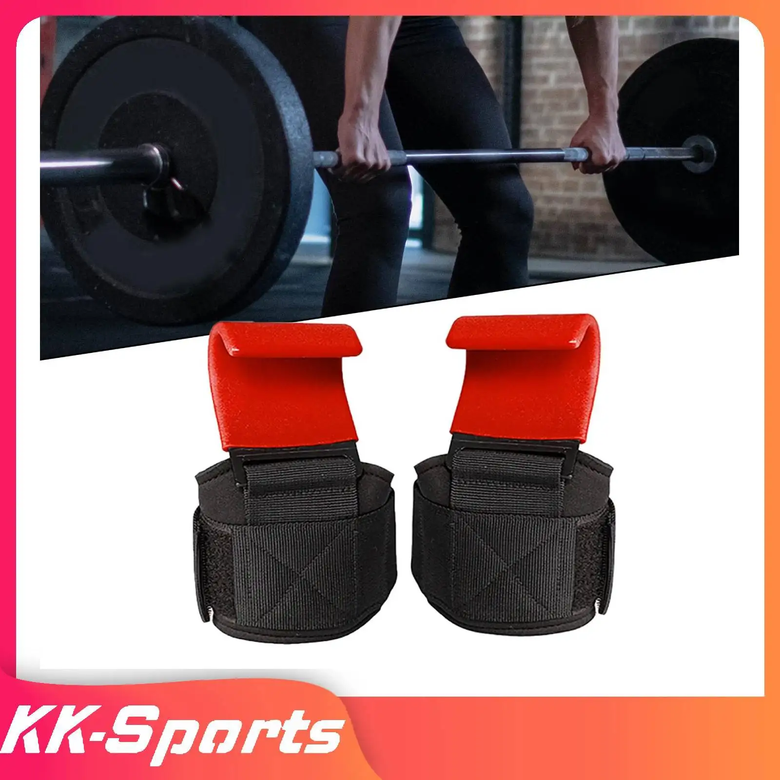 WeightliftingFitnessLiftingHooksWristWrapsGlovesForDeadlift