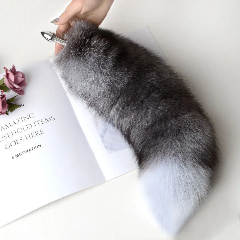 Atdalāmas Real Fox Cosplay Butt Plug Tail Tail Produkti Anālās seksa rotaļlietas sievietēm Pāriem Sexy Shop_voghion.com