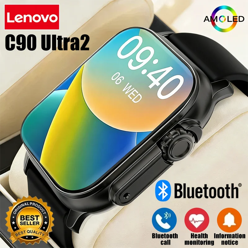 Lenovo 2026 Smartwatch Bluetooth Talk Message Alert Heart Rate Monitor Sports Watch for Android IOS Men Women Valentine Day Gift 1