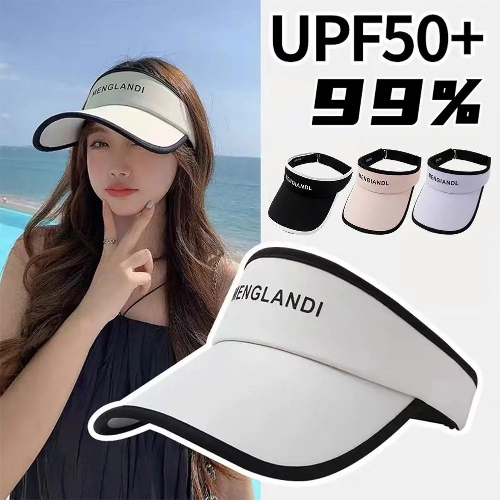

Sun Hat Can Roll Large Eaves All Summer Female Sun Empty Out Shade Hat Cycling Top Hollowed Beach Protection Sun Y3Z0