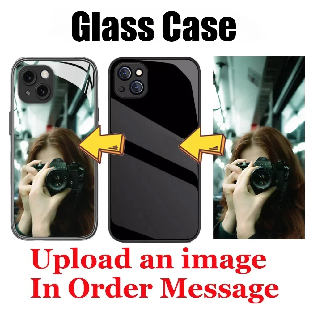 Personalized Custom Glass & Soft Silicone Phone Case - Design Your Own Photo Cover