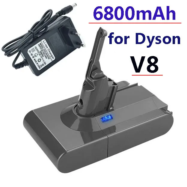 Tanio 100% oryginalny DysonV8 6800Mah 21.6V Batterij dla Dyson V8