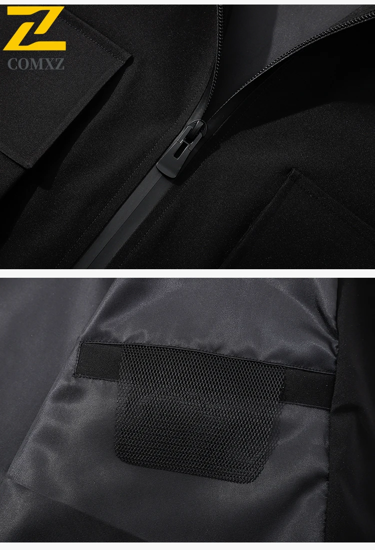 EiAO Jacket  Men's Workwear  Waterproof Windproof Multi-Pocket Outdoor Coat for Hiking Camping Fishing Urban Adventure 2025