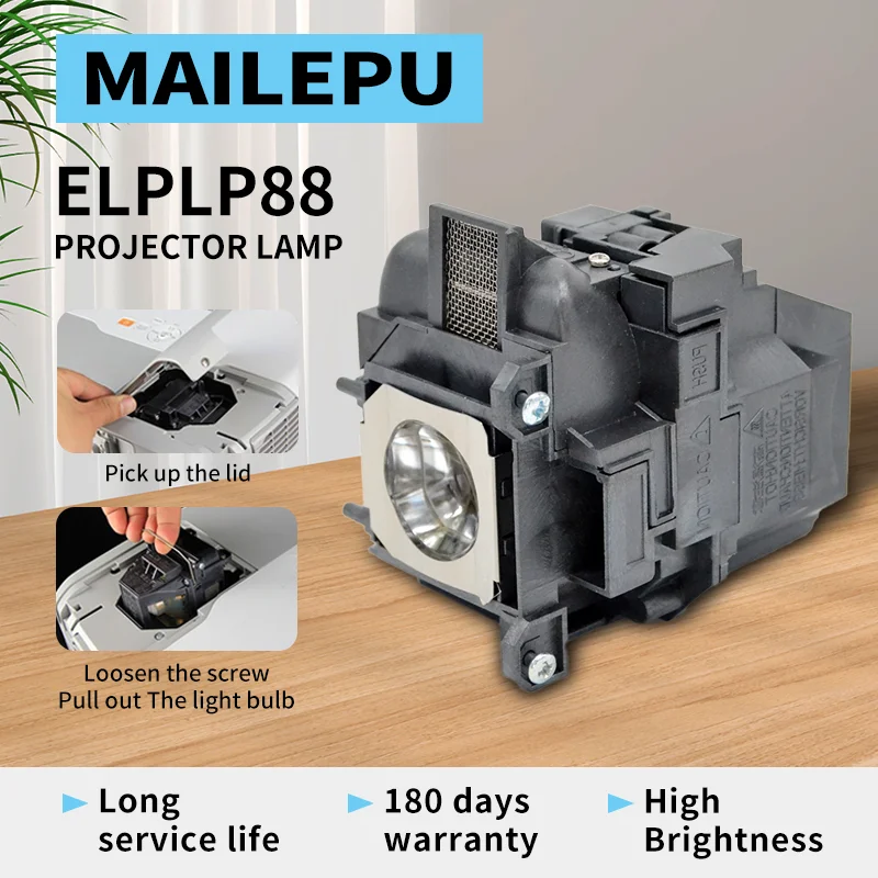 Replacement Projector Lamp Bulb With housing for ELPLP96 / V13H010L96 EB-W39 EB-W42 EB-X41 EB-W05 ELPLP88 ELPLP97 Projector Lamp Bulb
