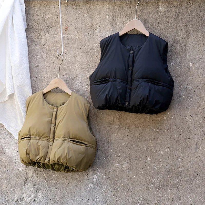 Kids Vest 1-5Years Winter Korea Children Down Vest Thickened Outdoor Warm children vest