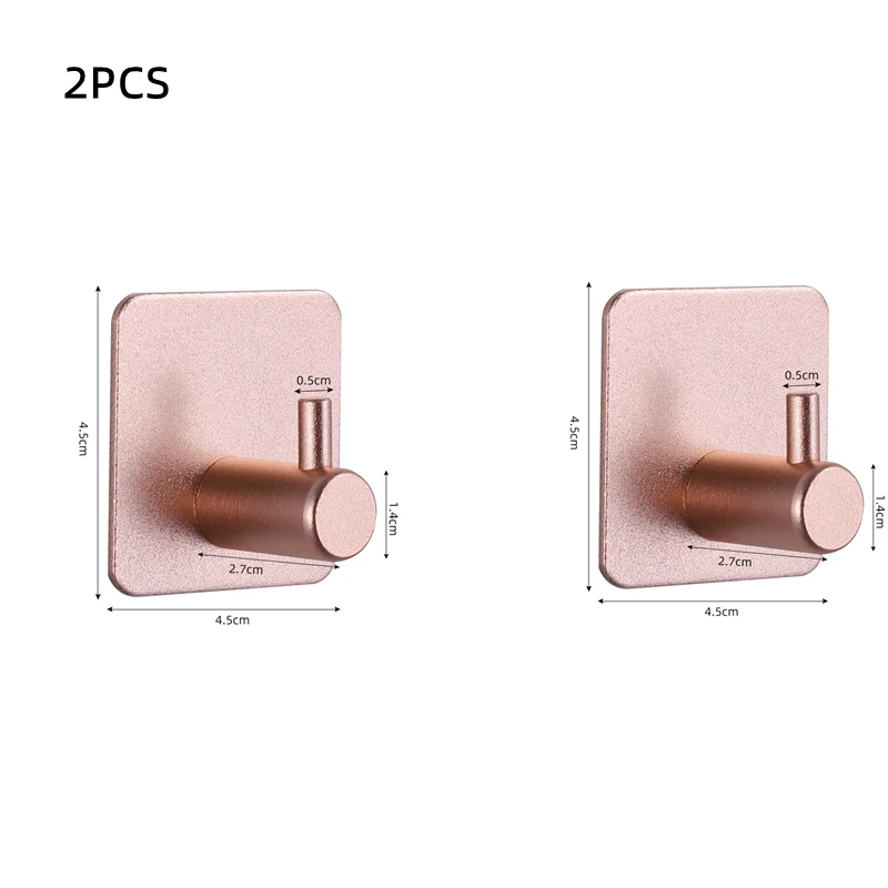 Multipurpose Adhesive Wall Hook Organizer for Home and Bathroom Use