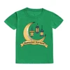 Ramadan&Moon Graphic Print Kids T-shirts Round Neck Boy Girl Tee Tops Short Sleeves T-shirt Summer Sports Child Clothing 3