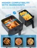 Midea Dual Basket Air Fryer Oven 11 Quart 8 in 1 Functions Clear Window Smart Sync Finish Works with Alexa Wi-Fi Connectivity 4