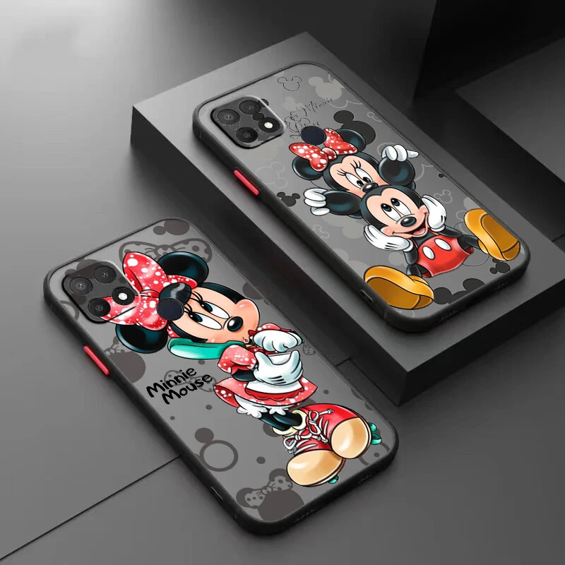 

Cartoon Minnie Cute For OPPO A98 A96 A94 A78 A77 A76 A74 A72 A57 A56 A55 A53 Frosted Translucent Hard Phone Case Fundas