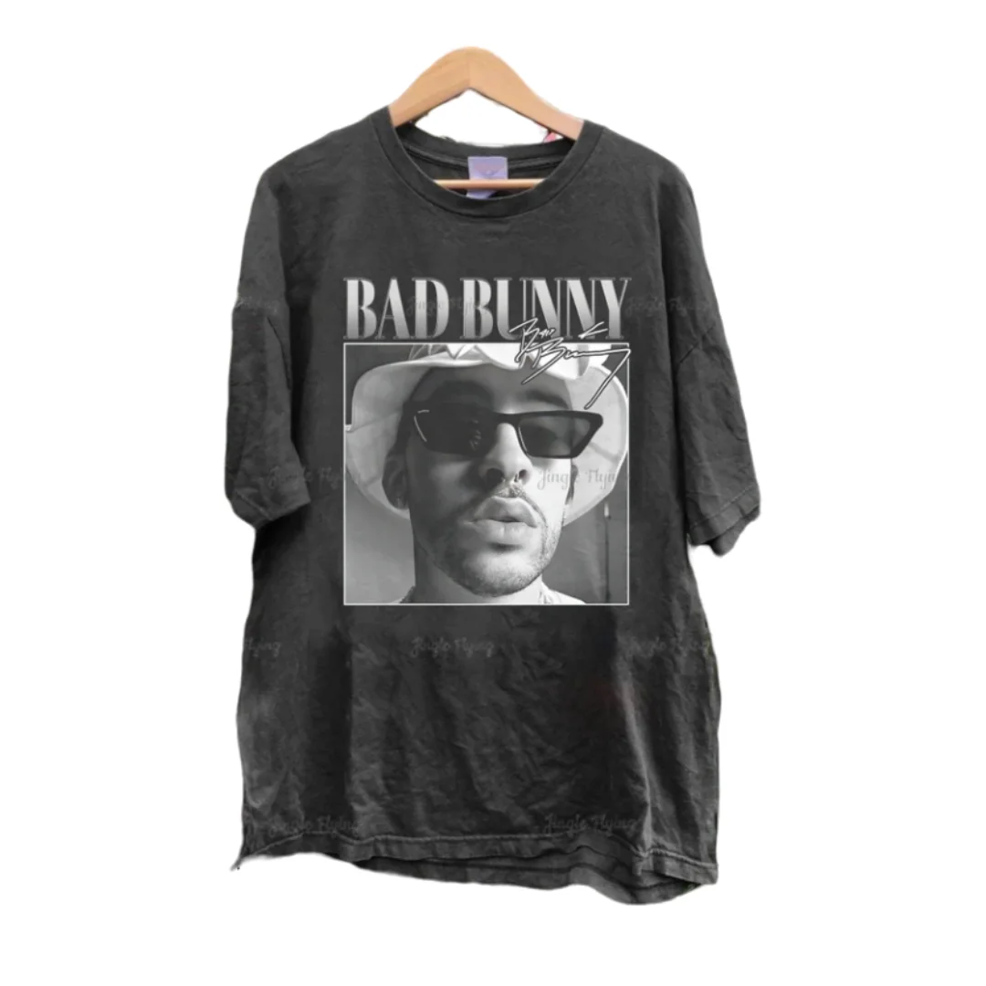 Bad Bunny Vintage Anni '90 Camicia Grafica Merch Cute Fan Gift Bad Bunny Shirt