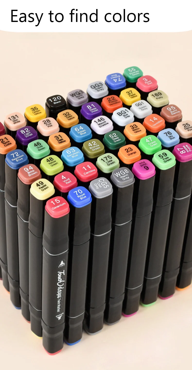 120-color Oily Marker Pen Set For Art & Manga - Erasable-free School  Essential