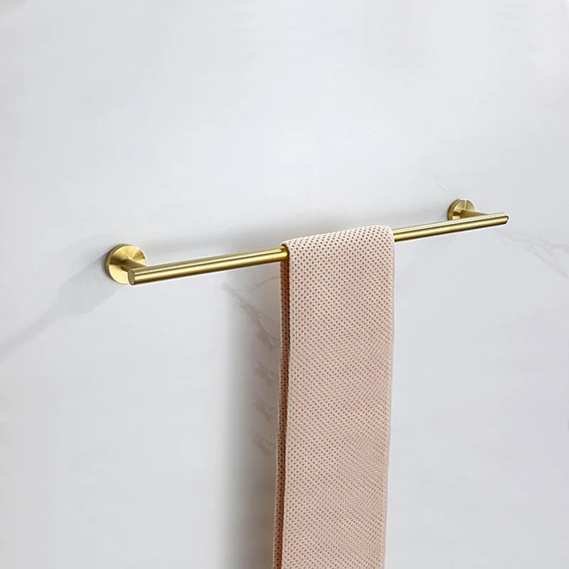 Bath Towel Bar Towel Rack Wall Mounted Single Bar Polished Chrome/Brushed Gold/Brushed Nickel/Black Stainless Steel