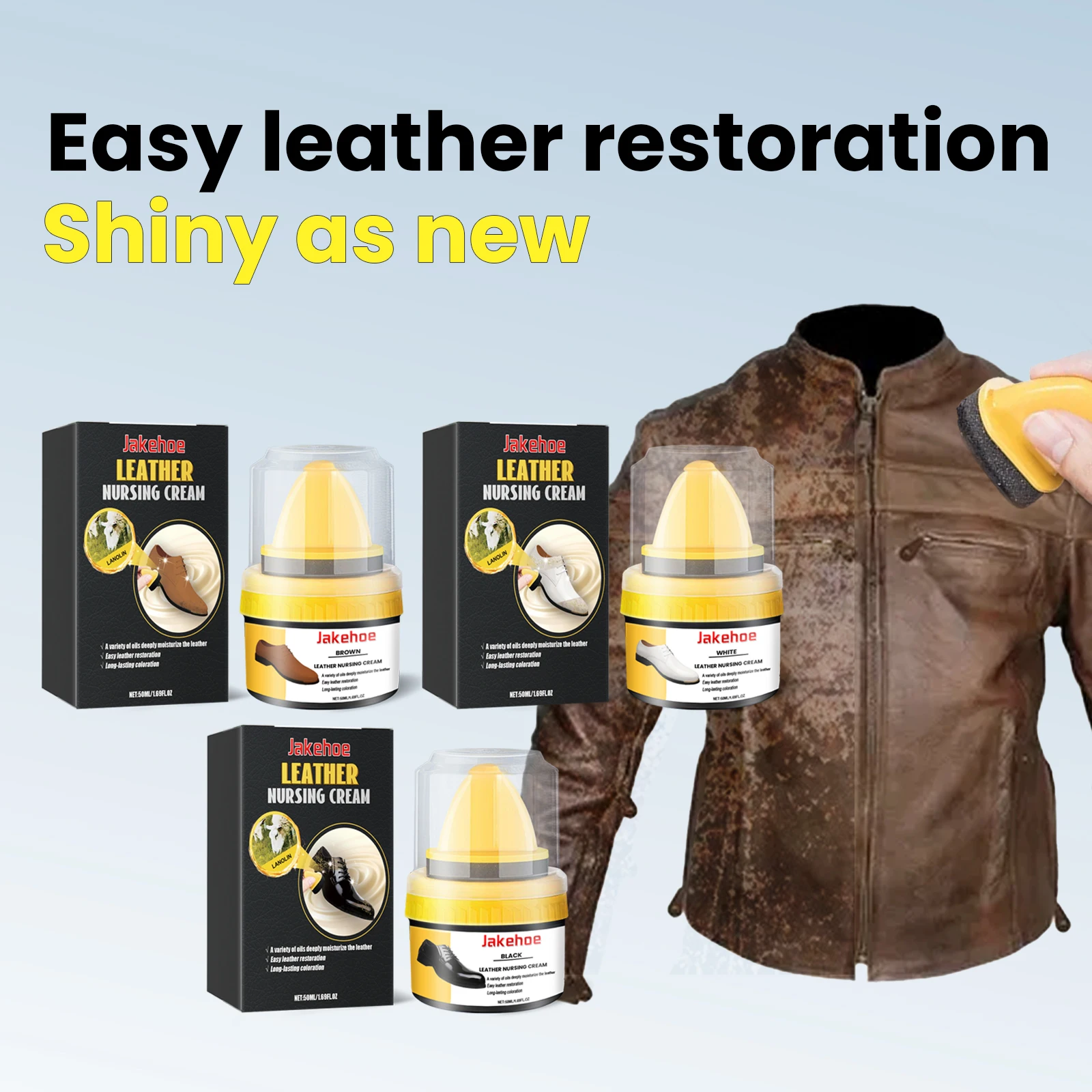 Leather Care Polish Wax Cream for Shoes and Furniture