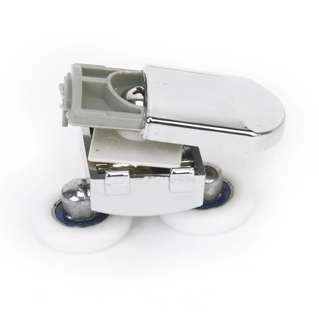 Shower Door Top Bottom Rollers Runners Twin Wheel 1Pair 25mm 12mm-14mm Glass