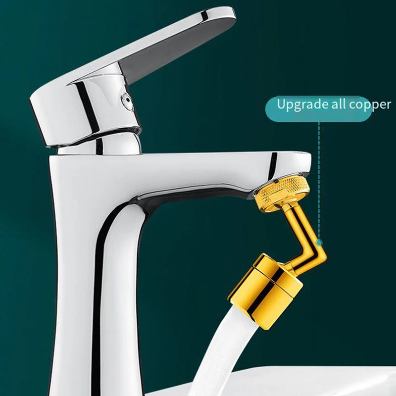 720 Degrees Universal Splash Filter Faucet Spray Head Anti Splash Filter Faucet Movable Kitchen Tap Water Saving Nozzle Sprayer 4