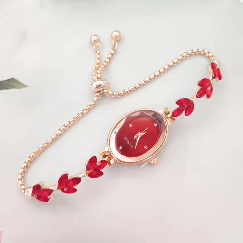 Oval Bracelet Watch Vintage Women's Quartz Watch