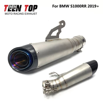For BMW S1000RR S1000 RR Slip-on Exhaust 2019 2020 2021 2022 Carbon Fiber SC Motorcycle Muffler Motobike Silencer Moto Escape