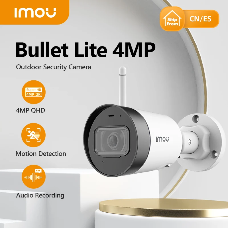 Dahua imou Waterproof Bullet Lite 4MP Built in Microphone Alarm