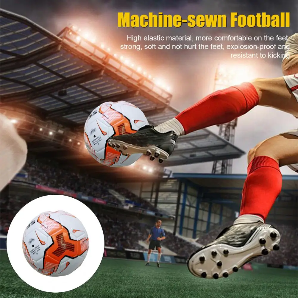 

Professional Foot Ball Wear Resistant Waterproof Explosion-proof Machine-sewn Soccer Ball for Game Competition