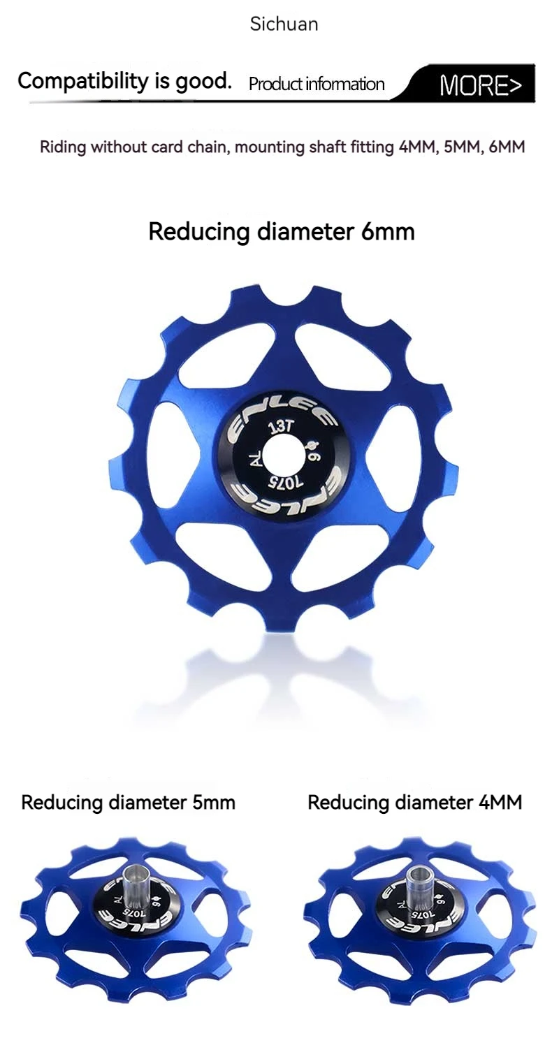 ENLEE Aluminum Guide Wheel Pulley for MTB