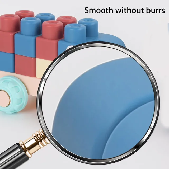 New Upgraded Early Education Puzzle Assembly Toy, Chewable And Boiled Large Soft Rubber Building Block, DIY Large Size Toy, Than 6