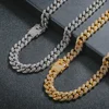 Hip Hop 13 Mm Studded with Ice Crystal Rhinestones Miami Curb Cuban Chain Bling Rappers Men Necklace Men and Women Jewelry 3