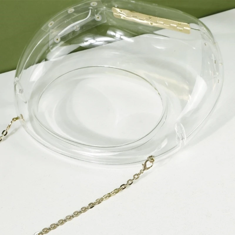 2024 New Clear Acrylic Shoulder Bag Functional and Fashionable Evening Bags Clutch Purse