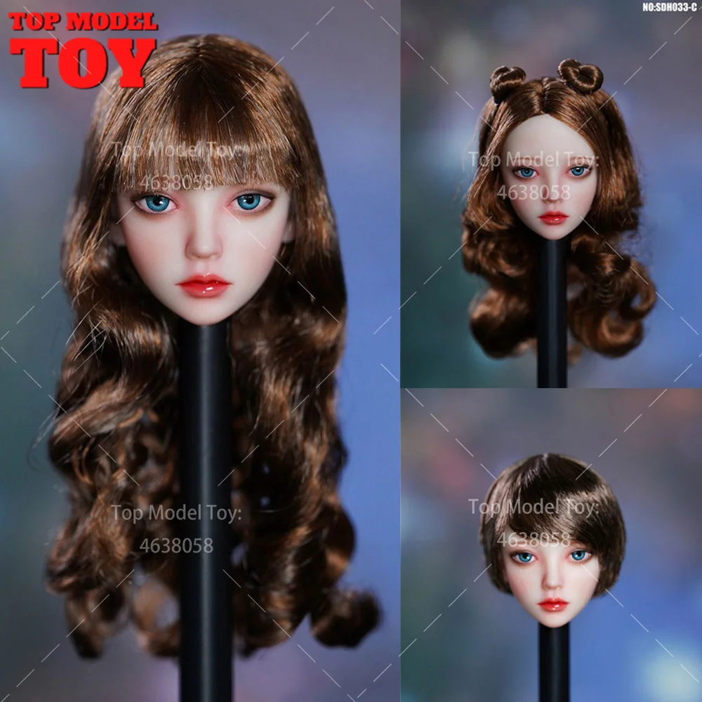 

SUPER DUCK SDH033 1/6 Female BJD OB Style Head Sculpt Carving Model Fit 12" TBL Pale Solder Action Figure Body