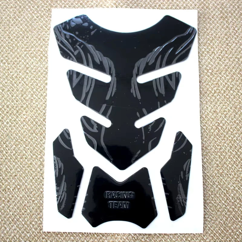 Universal Motorcycle Tankpad Sticker Fishbone 3D Oil Gas Protector Cover Decoration Moto Accessories