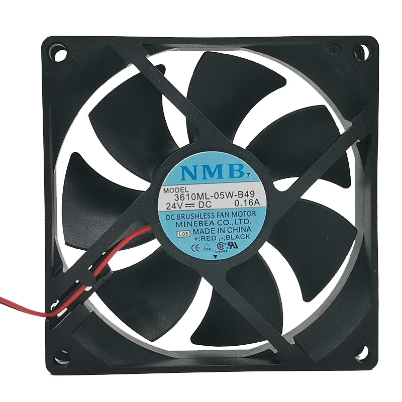 

Новый 3610ML-05W-B49 24 В 0.16A 9025 9 см Ультра тихий преобразователь частоты охлаждающий вентилятор