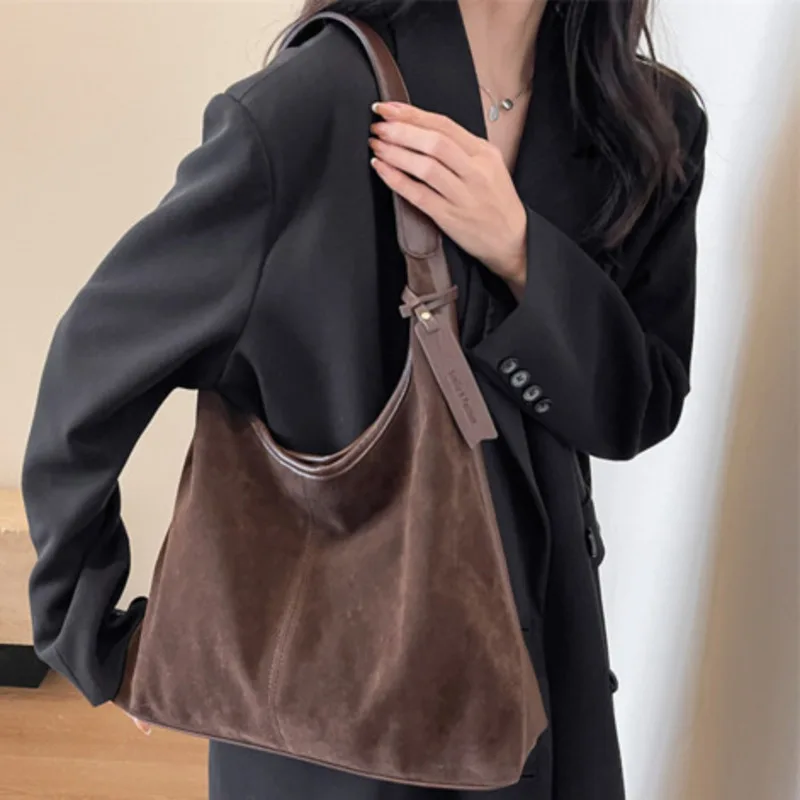 Handbag Capacity Shoulder Large Bag For Woman Textured Bucket Crossbody Casual High-Quality Messenger Versatile Luxury Fashion