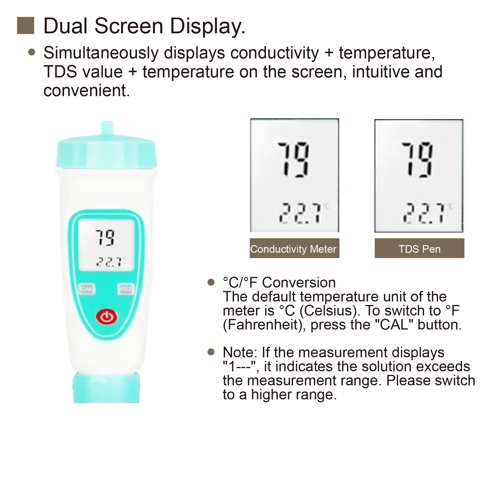 Water quality detector Water tester PH meter TDS Meter Pen-Type Digital Water Quality Tester Conductivity and Salinity Meter pH Tester for Drinking Water and Aquariums