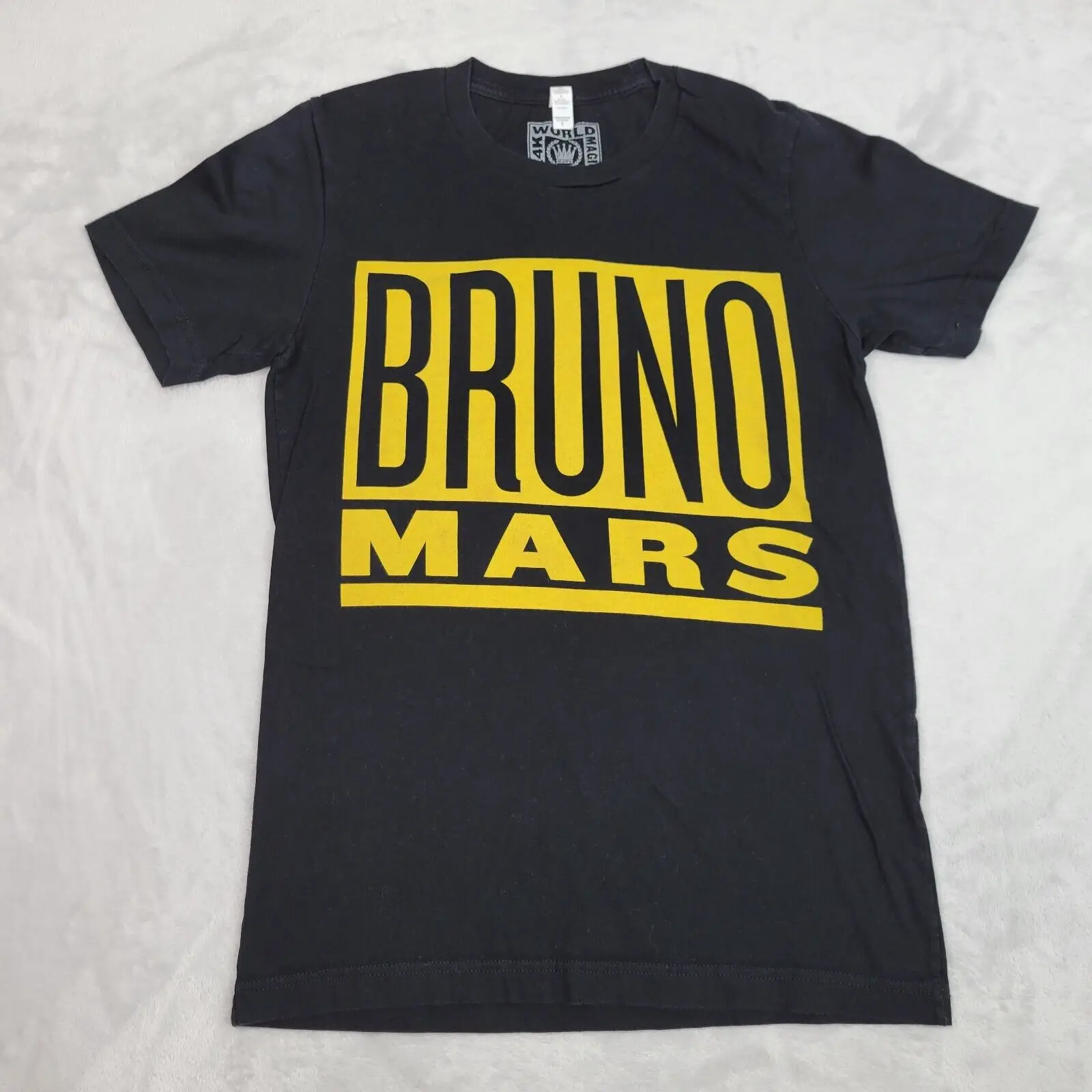 Camicia Bruno Mars Adulto Piccolo Nero 24K Magic World Tour Album Music Concert