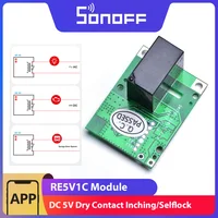 SONOFF RE5V1C DC 5V Wi-Fi Dry Contact Relay Module Inching/Selflock Mode Switch Remote Control Work via eWelink 1