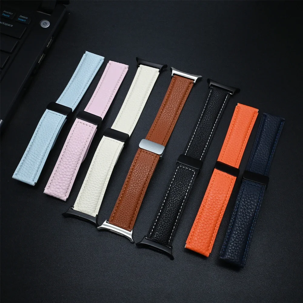 Premium Leather Magnetic Watch Band Bracelet