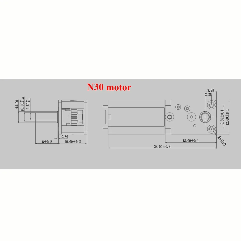 Micro 050 N30 N20 Worm Gear Motor DC3V-12V 6V 9V 4-762rpm Slow Speed All Metal Gearbox Engine Right Angle Output Shaft