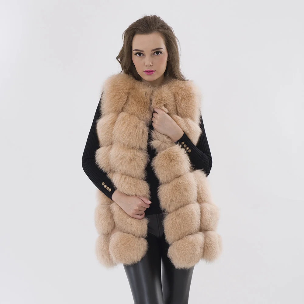 

MPPM Real Fox Fur Vest Coat for Women New Winter Real Fur Coat Women Fashion Coat Wholesale High-end Women Coats